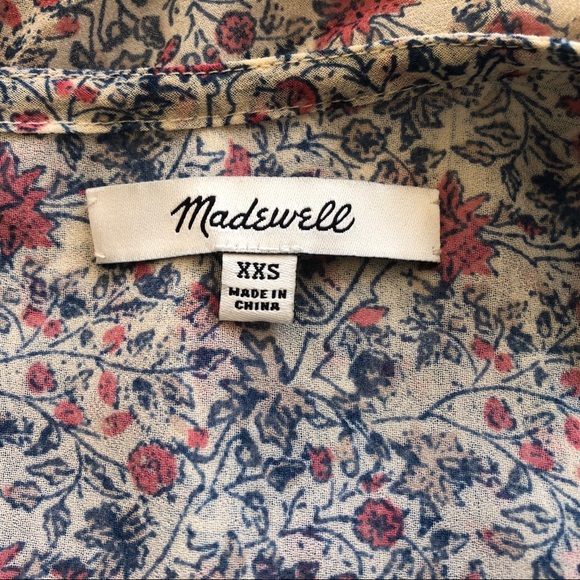 HP🎉MADEWELL Sharon Floral Tie Back Mini Dress - Picture 3 of 14